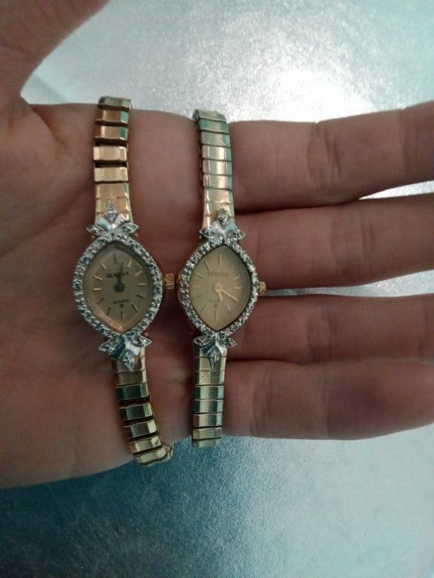 Two Vintage Woman's Geneva Watches
