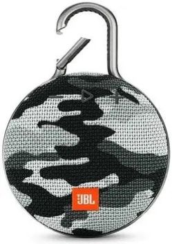 JBL Clip 3 Portable Bluetooth Speaker, Black Camo