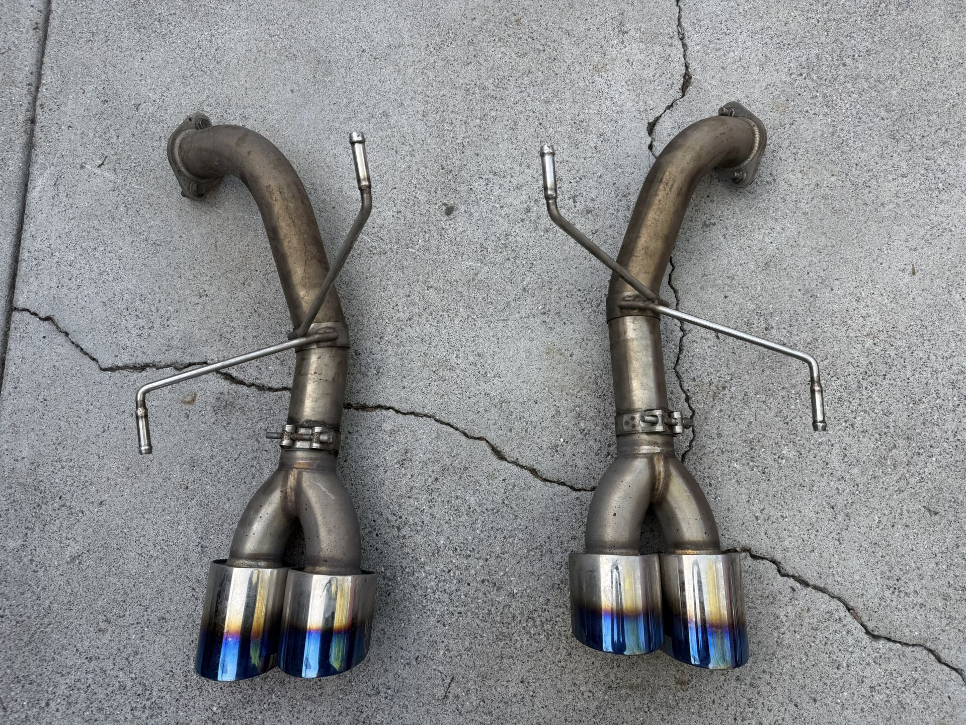 AFD 4” Axle Back Exhaust W/ Burnt Tips 