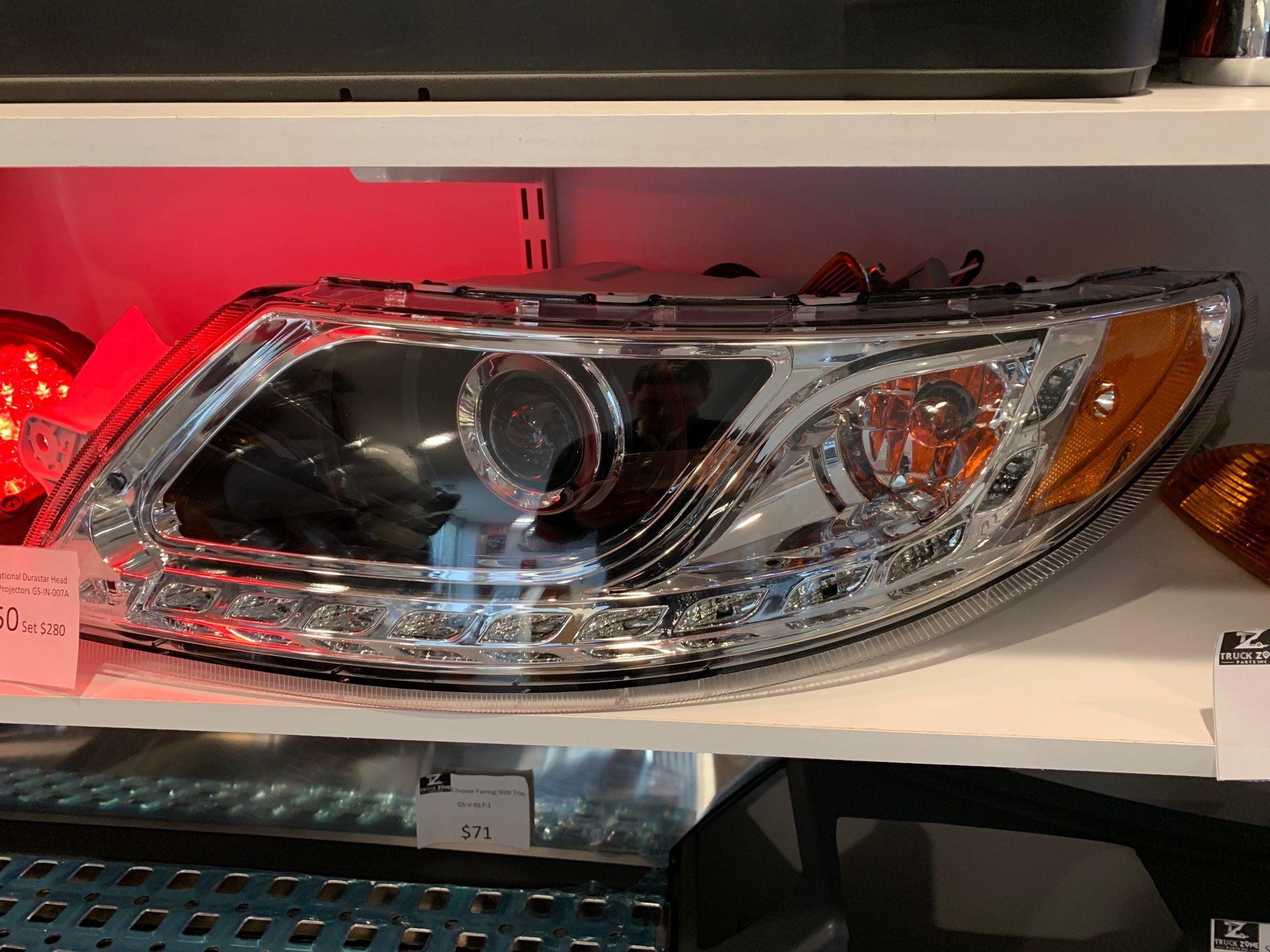 International Durastar, School Bus Headlamps with LED stripe