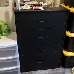 Black 4 drawer dresser