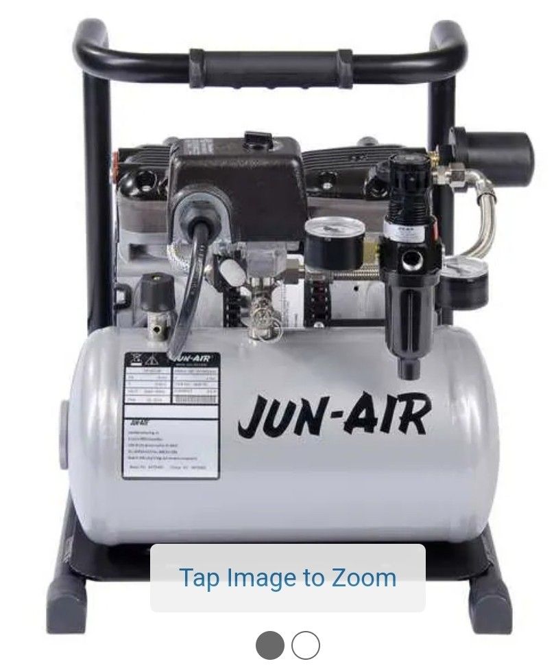 BRAND NEW Jun Air Compressor GAST 1760408 Compressor System,Oil Free,1.1 gal Tank