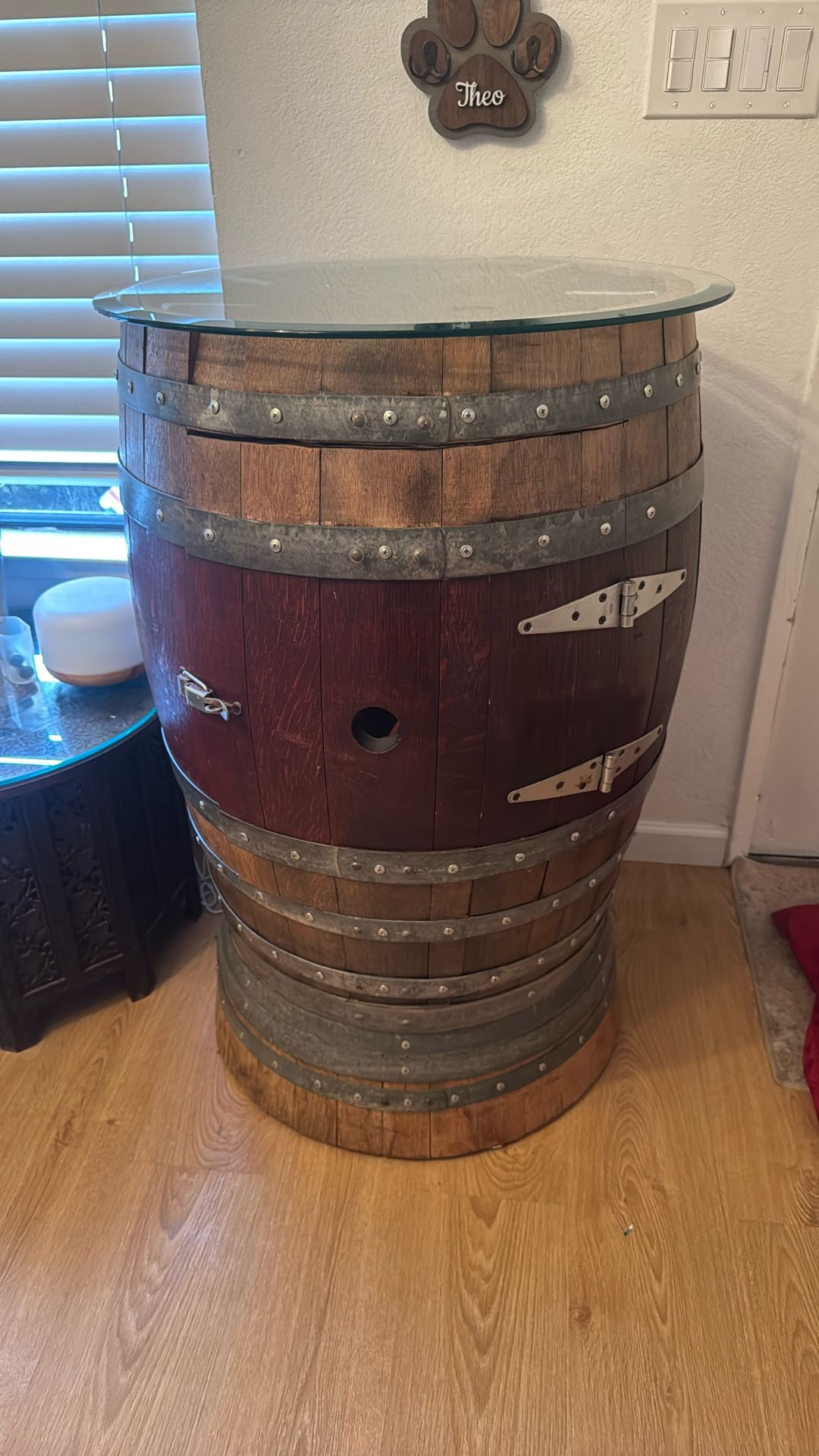 Wine Barrel Table