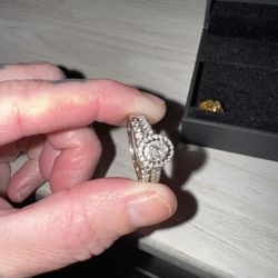 1 Ct Engagement And Wedding Band Set