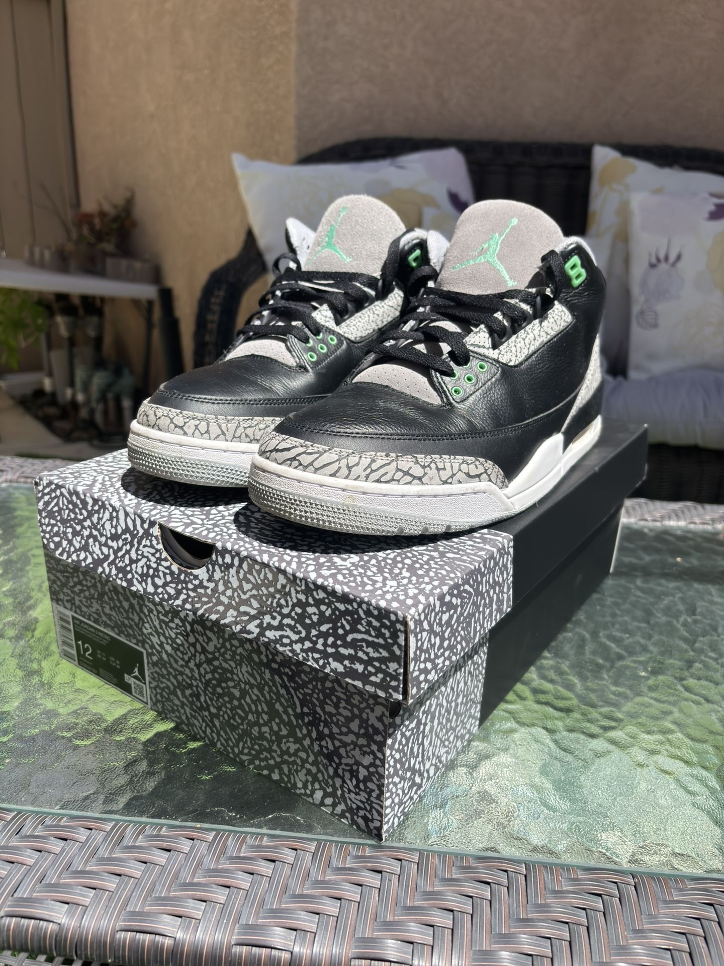 Jordan 3 Retro Green Glow