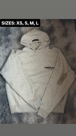 Fear of God Essentials light gray Pullover Hoodie