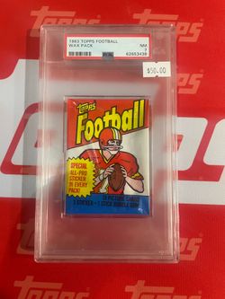 1983 Topps Football pack PSA 7