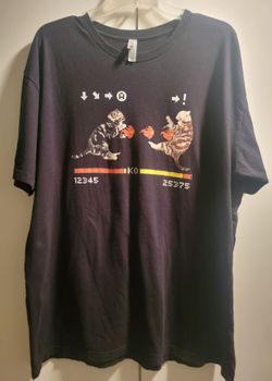 Hot Topic Cat Fight Video Game T-Shirt Size XXL