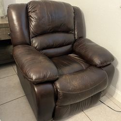 Electric Leather Recliner 