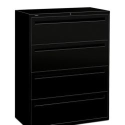 Black Lateral File 4 Drawer Cabinet 
