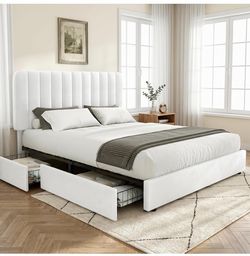 Full size bed and mattress