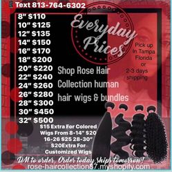 100% Human Virgin Wigs And Bundles On Hand Check First Picture For Prices