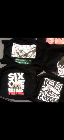 Custom face masks.. $7 each or $20 for 4