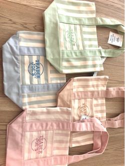 Trader Joe’s Striped Tote Bags $15 each