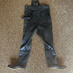 Size 13 Dunlop chest high rubber fishing waders