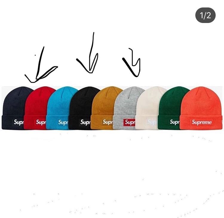 Supreme box logo hats