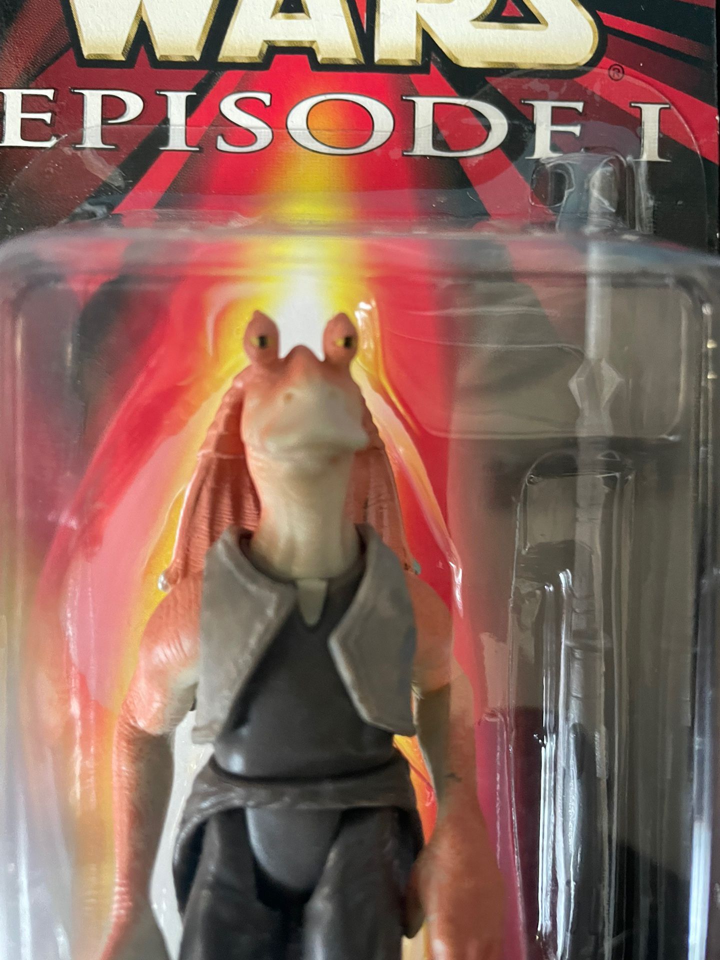 Star Wars Episode 1 Jar Jar Binks CommTech Chip Action Figure.