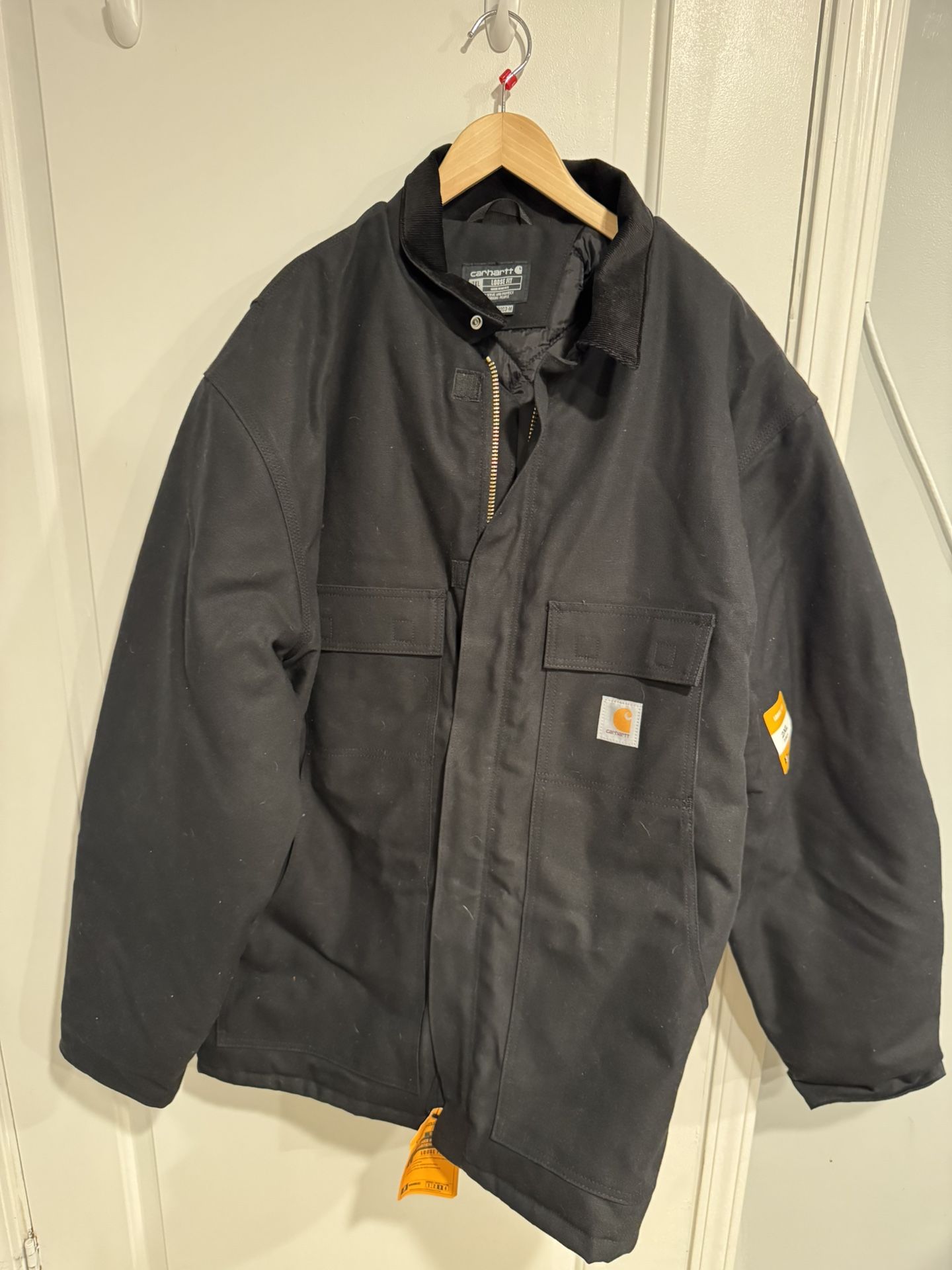 2XL Carhartt Men's Loose Fit Firm Duck Insulated Traditional Coat 0C0003-M