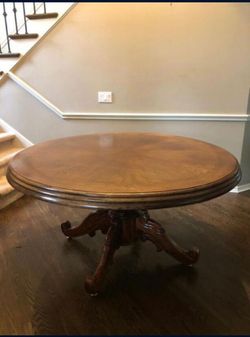 Solid wood dining table