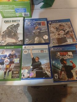 Ps5 ps4 Xbox 1 and pc games