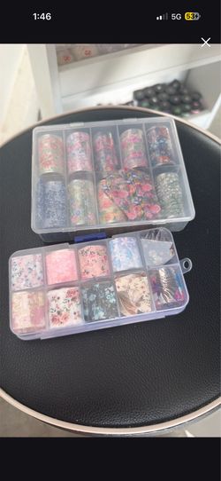 Nail Transfer Foils – Floral Nail Art Foil Set