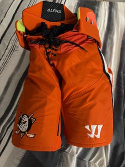Anaheim Ducks WARRIOR size Medium Orange Hockey Pant