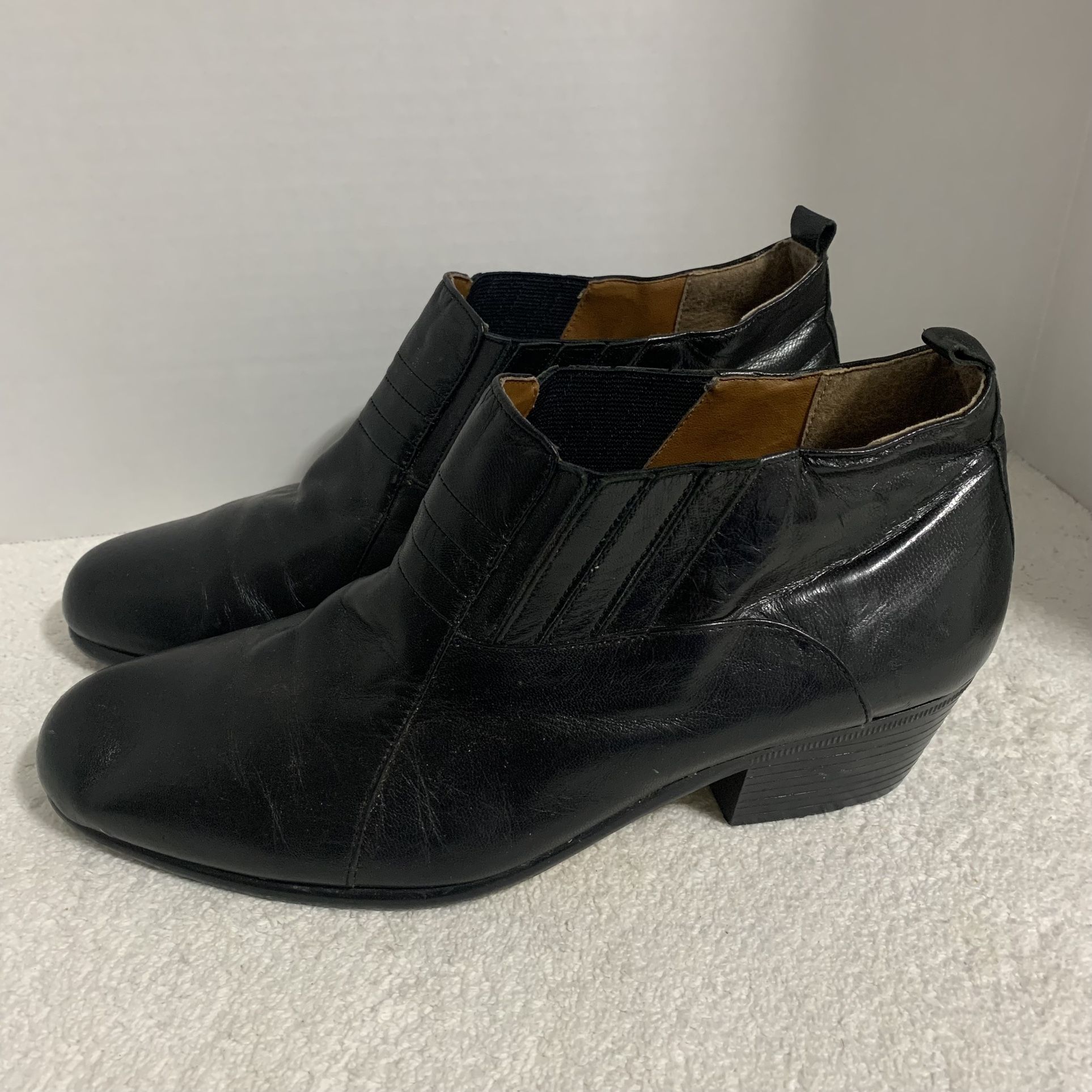 Giorgio Brutini Black Genuine Snake Skin Ankle Boots/shoes Size 9.5