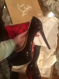 Limited dark burgundy Christian Louboutin Bianca sz 40