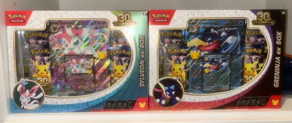 Pokémon TCG 30th Celebration Sylveon & Greninja ex Box Set