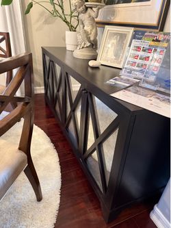 Dark Wood Buffet Cabinet