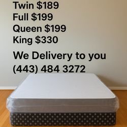 Queen Mattress Come With Free Box Spring - Same Day Delivery