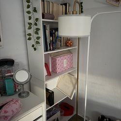 White bookshelf