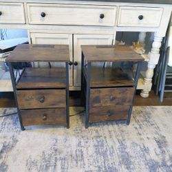 2 Nightstands with USB and Power Plug 24 tall x 16 wide