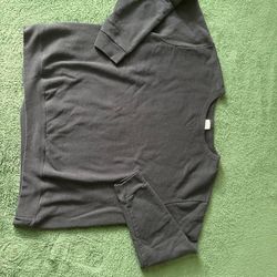 Women's Black and Grey Sweatshirt