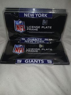 NFL New York Giants License Plate Frames Set of 2