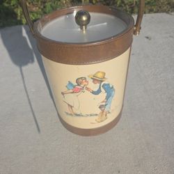 Norman Rockwell Ice Bucket 