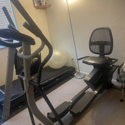 Elliptical and Bike combo
