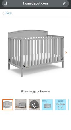Wooden crib and Matress with protector.