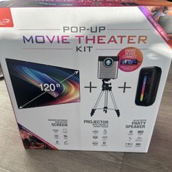 Indoor/Outdoor 120 Inch Movie Theater Projector Kit