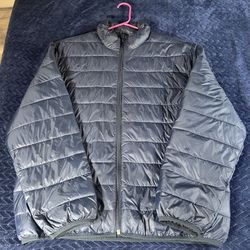 American Eagle Blue Puffer Size Large 