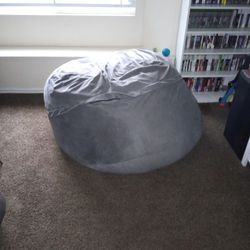 Grey Giant Bean Bag Chair