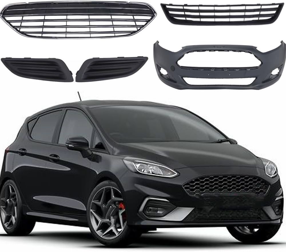 Front Bumper Cover Compatible With 2014-2019 Ford Fiesta