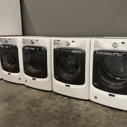 MAYTAG XL CAPACITY WASHER DRYER ELECTRIC SET 