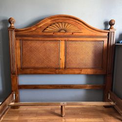 Cherry Wood Bed Frame 