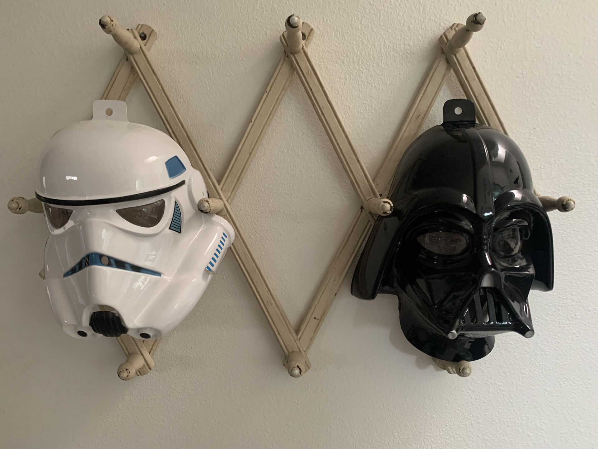 2 Vintage Masks- DARTH & STORM
