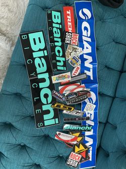 Cycling bike bicycle stickers lot
