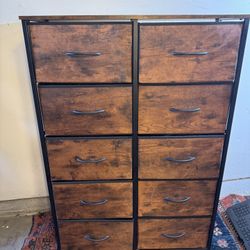 Dressers With Fabric Drawers 32x12x47 In