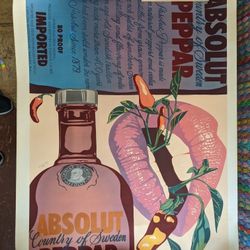Absolut vintage poster by Clayton Pond