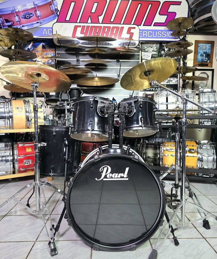Pearl Complete Drum Set !! π₯ $460 Or Best Offer !!