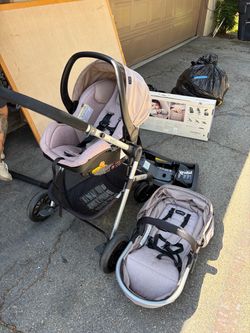 Evenflo Pivot Modular Travel System with LiteMax infant car seat